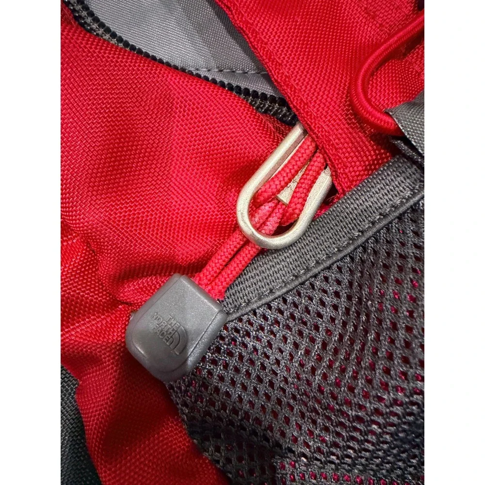 The North Face Jester Backpack Red Charcoal Grey School Hiking Bag